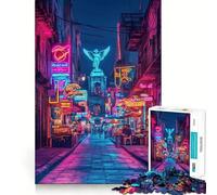 Neon Angel Alley, Messico Puzzle per adulti 1000 pezzi Logic Boost Toy Group Joy Premium Edge Bday Surprise (50x75cm)