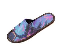 Neon Animale Lupo Casual Doccia Pantofole Indoor ed Outdoor Riutilizzabile Antiscivolo personalizzabile Camera da letto Slipper per Aereo Ospiti Festa zapatos elegantes para mujer, Lupo animale neon