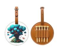 Neon Ant Colony Brown Golf Tee Storage Bag - Facile da trasportare e più efficiente nel giocare a golf