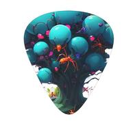 Neon Ant Colony - Set di 12 plettri per chitarra, sottili, medi e spessi, adatti per chitarra, basso, chitarra elettrica e ukulele