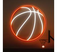 Neon Basketball Sign,USB Powered Dimmable Led Neon Light,per Uomo Cave,Camera da letto,Bar,Club,Camera degli adolescenti (Stile 3)