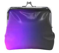 Neon Blur Fluorescente Glow personalizzato carino portamonete sacchetto in pelle fibbia bacio blocco piccolo cambiamento borsa, Neon sfocatura fluorescente bagliore, classico