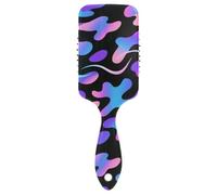 Neon Camouflage Viola Nero Blu antistatico colpo asciutto spazzola Progettato testa massaggiatore cuoio capelluto per phon asciugatura con manico ergonomico cepillo para cabello de mujer
