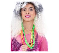 Neon Catene Adulti 80s Costume Collana Disco Rewind Festa Donna
