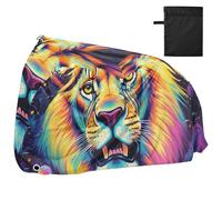 Neon colorato Cool Lion impermeabile copre per bici con fori di bloccaggio Anti polvere pioggia neve UV Storage copertura del motociclo Adatto per la maggior parte impermeabile para