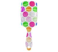 Neon Colorato Regular Circles antistatico spazzola per capelli districante Spazzola da massaggio progettata per capelli spessi con manico ergonomico cepillo para pelo rizado