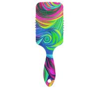 Neon Colore Astratto Irregolare Texture anti statica capelli districante spazzola Progettato cuoio capelluto massaggio per la perdita dei capelli con manico ergonomico cepillo para cabello