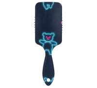 Neon Colorful Cartoon Cute Dancing Bear spazzole antistatiche per le donne nere asciugatura Massaggiatore del cuoio capelluto progettato per la crescita dei capelli con manico ergonomico cepillo para