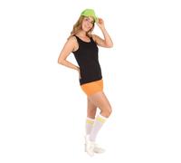 Neon da Donna Hot Pantaloni Rave Costume 80s 1980s Accessorio Pantaloncini