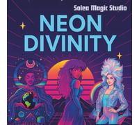 Neon Divinity: 80s goddess coloring book