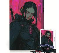 Neon Enforcer - Ragazza Cyberpunk con Cuffie Puzzle da 1000 Pezzi per Adulti e Adolescenti Gioco Mentale Giocattolo Divertente da Creare Insieme Taglio Preciso (50x75cm)