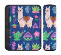 Neon Fluorescente Blu Boho 2 Pack seggiolino auto Neck Support Stop cintura di sicurezza taglio nel collo per aereo forro para cinturon de seguridad