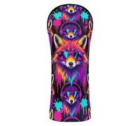 Neon Fox Occhiali da sole cuffie Art Head Covers per mazze da golf in pelle PU con etichette intercambiabili No. Progettato per adattarsi a tutti i legni e conducenti
