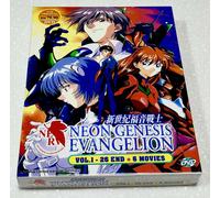 Neon Genesis Evangelion (VOL.1 - 26 End + 6 Movie) ~ Audio inglese ~ DVD anime