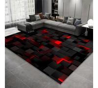 Neon Geometrico Visivo Gaming Tappeto per Camera da Letto Ragazzi Illusione Ottica Frammentato Tappeto per Stanza Giochi Ragazzi Morbido e Antiscivolo Tappeti per Soggiorno, 50x80 cm, Color 5