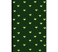 Neon Green Hearts Journal: Daily Notebook Blank Pages Gift for Girls, Kids, Teens, Woman, Friends, and Family