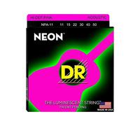 Neon Hi-Def Pink Acoustic Guitar 011 - 050/fluorescente Corde (Pink)