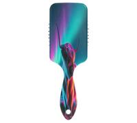 Neon Highland Cattle Air Cusion Pettine, pettine districante, spazzola per capelli antistatica, spazzola districante professionale