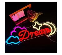 Neon Lampada da parete Sweet Dreams Cloud Neon per camera letto, matrimonio, compleanno, festa, decorazione 17,3cm×45cm(B)