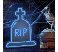 NEON LED HALLOWEEN RIP BLU FOREVER LIGHT