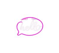 Neon LED HELLO rosa bianco Bat + USB FLNE15 Forever RTV100232
