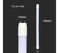 TUBO A LED NANOPLASTICA 20W BIANCO NATURALE 150CM VT-1577-LED216309 V-TAC