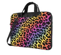 Neon Leopard Pattern Laptop Bag Laptop Case 15.6 Pollice Borse Per Computer Imbottito Copertura Del Manicotto Per Le Donne Uomini