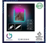 NEON MIRROR SPECCHIO AL NEON A LED LOVE YOURSELF - TURCHESE PINK FOREVER LIGHT