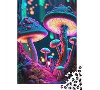 Neon Mushroom Forest 1000 Pezzi Cartolina Premium Pacchetto Puzzle Senior Jigsaw Entusiasti Difficile Sfidante Decorazione Murale Pacchetto Valore 70x50cm/1000pcs