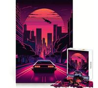 Neon Night Drive Puzzle da 1000 pezzi per adolescenti, gioco per allenare la mente, facile da assemblare, regalo elegante (38x52cm)