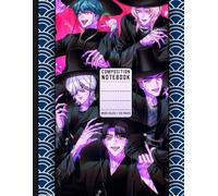 Neon Night Idols: K-Pop Anime Boys Notebook with Bold Stage Vibes: A Wide Ruled Composition Book for School, Journaling, and Notes, Stylish Gift for Teens, Students, and Music Lovers