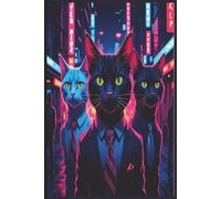Neon Noir Cats in Suits Journal