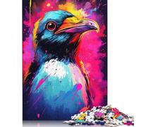 Neon Penguin Jigsaw Puzzle Impossible 1000 Pezzi Decorazione Per La Casa. Rilassamento E Intelligence Per Adulti E Bambini Da 12 Anni 1000pcs (75x50cm)