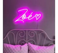 Neon Personalizzato, Haisic Insegna al Neon Personalizzate LED Nome per Decorazioni da Parete Matrimonio Compleanno Festa Gaming Negozio Decorazione Regali personalizzati(25-150 cm)