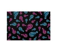 Neon Question Mark Seamless, Puzzle da 1000 pezzi, puzzle in legno per tutta la famiglia, decorazione da parete per adulti e ragazzi