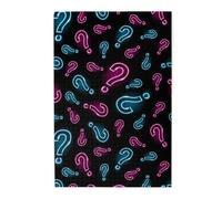 Neon Question Mark Seamless, Puzzle da 1000 pezzi, puzzle in legno per tutta la famiglia, decorazione da parete per adulti e ragazzi