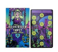 Neon Rider Tarocchi Cards, Original Tarocchi Deck, 4,06 x 2,44 pollici, 78 pezzi, Divination Fortune Telling Game, Classic English Reading Set, Mystic Spiritual Guidance for Kids and Adults