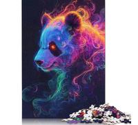 Neon Smoke Panda Jigsaw Puzzle Impossibili 1000Pcs Decorazione Per La Casa. Rilassamento E Intelligence Per Adulti E Ragazzi Da 14 Anni 1000pcs (75x50cm)