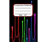 Neon Splatter Noir: 6x9 Lined 120-Page Notebook | Vibrant Abstract Art Journal for Notes, Sketches & Ideas