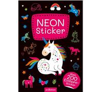 Neon-Sticker: Über 200 Einhorn-Sticker