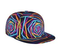 Neon Surround Lines Sport Travel Baseball Cap | Cappello regolabile piatto | Cappello da sole unisex