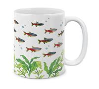 Neon Tetra Fish Mug Eleganti Tazza Colazione Con Manico Tazzine Da Caffè Per Cappuccino Espresso Cucina Latte 330Ml