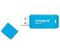 Neon USB 3.0 Flash Drive, 128GB Blu - INFD128GBNEONB3.0