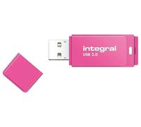 Neon USB 3.0 Flash Drive, 64GB Rosa - INFD64GBNEONPK3.0