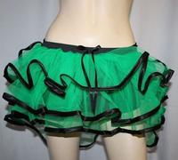 Neon UV Rosa Verde Rosso Nero Burlesque Pavone Tutu Gonne Halloween Costume