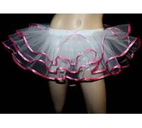 Neon UV Rosa Verde Rosso Nero Burlesque Pavone Tutu Gonne Halloween Costume