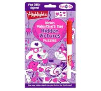 Neon Valentine's Day Hidden Pictures Puzzles