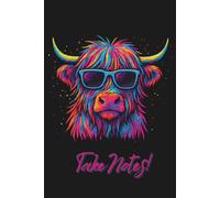Neon Vibes Notebook - Cool Vibrant Animal in Sunglasses Journal for School, Work, Home - Black
