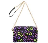Neon Viola Rosa Leopardo Modello Moda Piccole Borse A Tracolla Per Le Donne In Pelle Vegana Borsa A Tracolla Delle Donne Impermeabile Delle Signore Borse A Tracolla