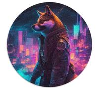 Neon Warrior Puzzle für Erwachsene, 1000 Teile, Unmögliches Puzzle für Erwachsene, Herausforderndes Denkspiel für Teenager, Perfekt für die Heimdekoration oder als Geschenk, 1000 Teile (67,5x67,5cm)